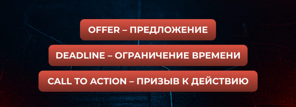 Использование техники ODC (Offer, Deadline, Call to action)- Бюро продаж