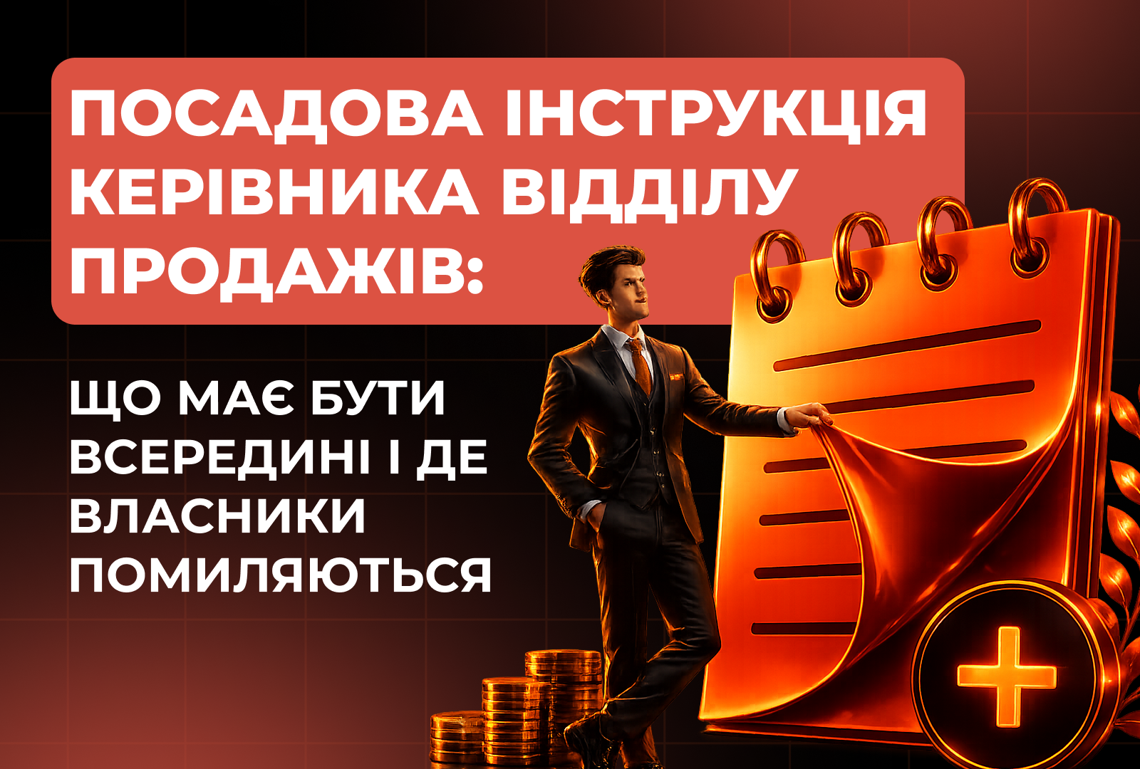 Посадова інструкція керівника відділу продажів: що має бути всередині і де власники помиляються